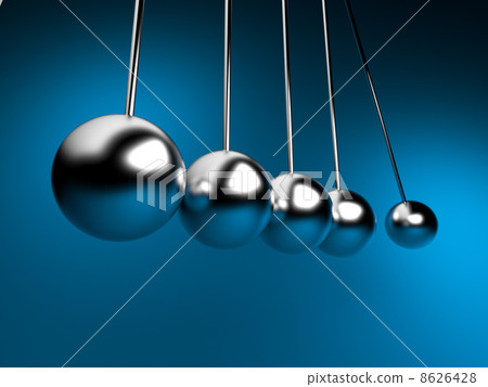 newton cradle 3d ballancing 8626428