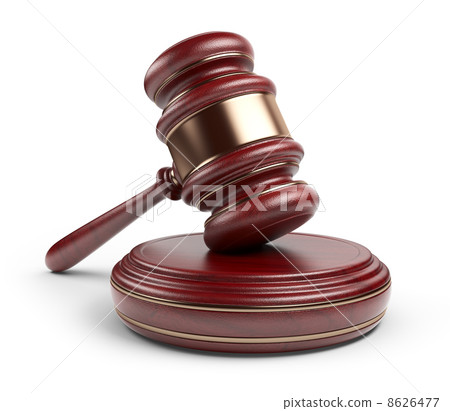 Wooden gavel. LAW concept. 3D Icon isolated Wooden gavel. LAW concept. 3D Icon isolated 8626477