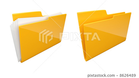 Folder. Directory. File 3D isolated Folder. Directory. File 3D isolated 8626489