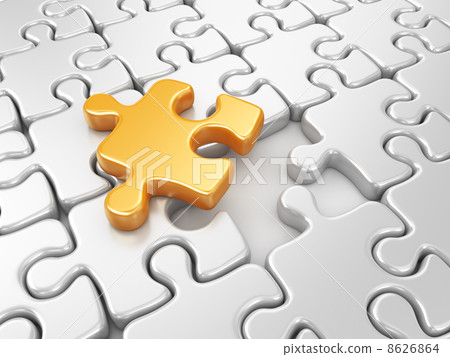 Puzzle 3D. Innovate business concept Puzzle 3D. Innovate business concept 8626864