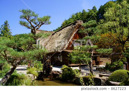 岐阜縣岐阜縣白川鄉歷史悠久的村莊 - 岐阜縣。 8627223