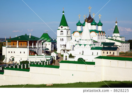 Summer view of Pechersky Ascension Monastery Nizhny Novgorod Summer view of Pechersky Ascension Monastery Nizhny Novgorod 8628225