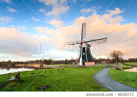 windmill before sunset 8630272