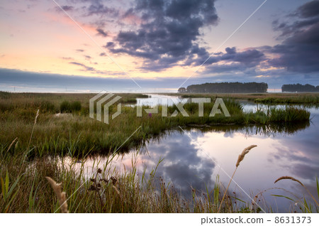 Lekstermeer lake in Drenthe 8631373