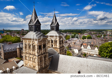 view on Maastricht from the top of Sint-Janskerk view on Maastricht from the top of Sint-Janskerk 8631461