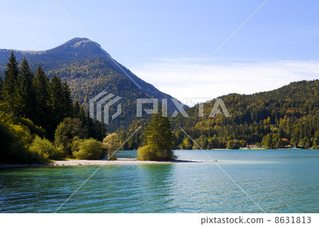 Walchensee in Bavarian Alps, Germany Walchensee in Bavarian Alps, Germany 8631813