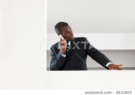 businessman talking on the phone businessman talking on the phone 8632603