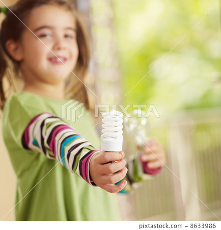 Girl holding light bulb Girl holding light bulb 8633986