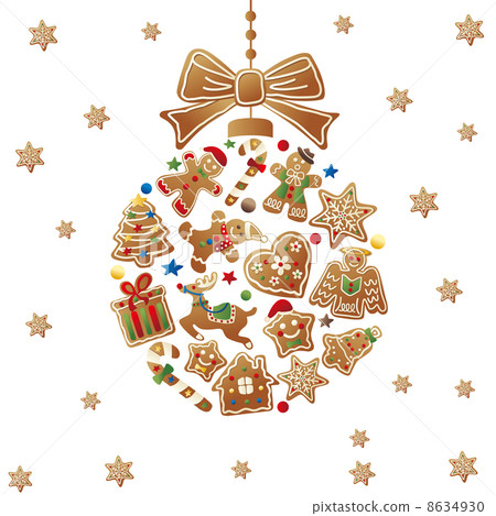 Christmas balls and biscuits 8634930
