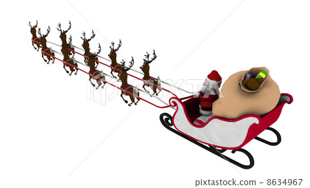 Santa Claus and reindeer Santa Claus and reindeer 8634967