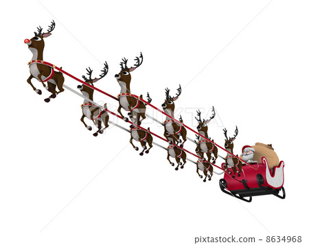 Santa Claus and reindeer Santa Claus and reindeer 8634968