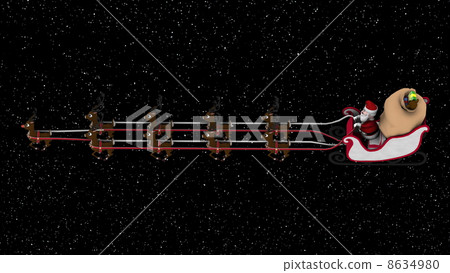 Santa Claus and reindeer Santa Claus and reindeer 8634980