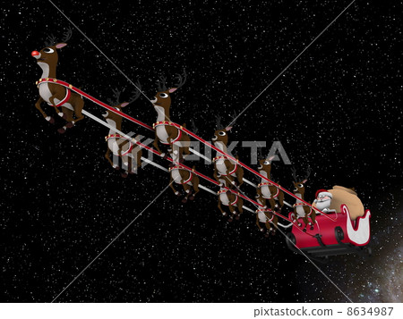Santa Claus and reindeer Santa Claus and reindeer 8634987