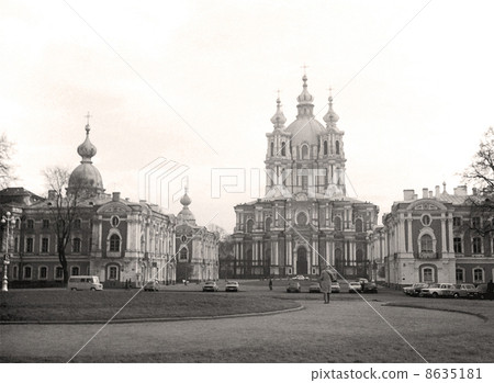 The Smolny monastery Leningrad (now St. Petersburg) in the former Soviet era 8635181