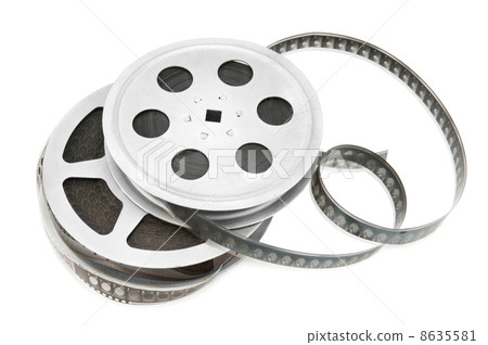 Old film strip isolated on white background Old film strip isolated on white background 8635581
