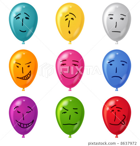 Balloon, set, smilies, eps10 Balloon, set, smilies, eps10 8637972