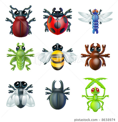 Insect bug icons 8638974