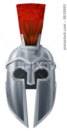 Spartan helmet illustration 8638993