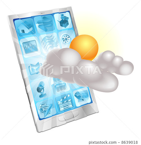 Weather mobile phone application concept Weather mobile phone application concept 8639018