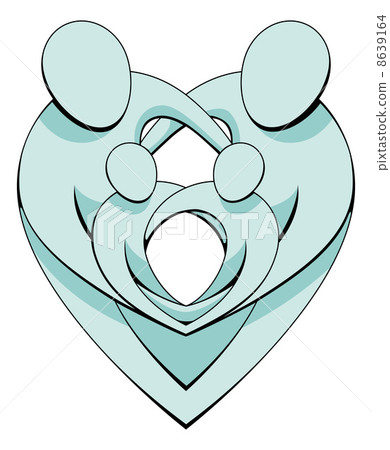 Heart Family Concept Graphic 8639164