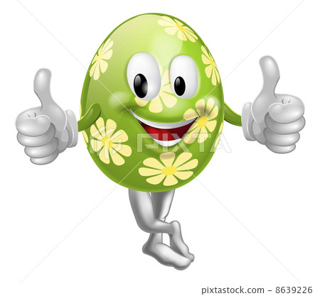 Thumbs Up Cartoon Easter Egg Man Thumbs Up Cartoon Easter Egg Man 8639226