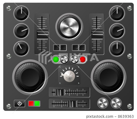 Sound board or studio controls 8639363