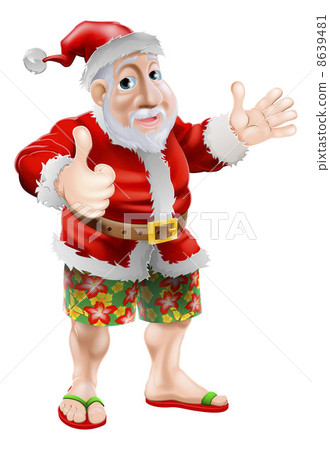 Beach summer Santa Beach summer Santa 8639481