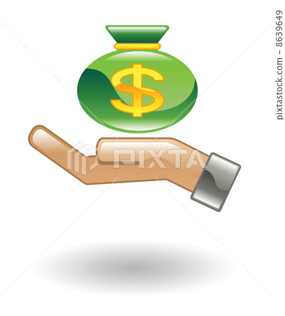 cash in hand Illustration cash in hand Illustration 8639649