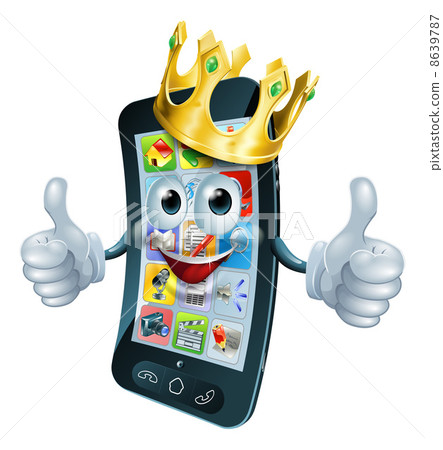 Cartoon phone man king 8639787