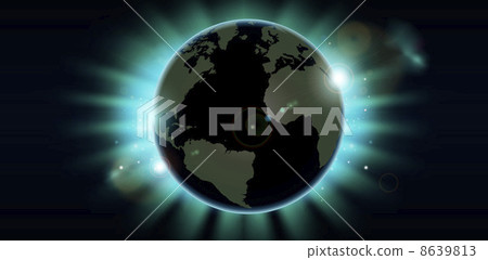 World globe eclipse background World globe eclipse background 8639813