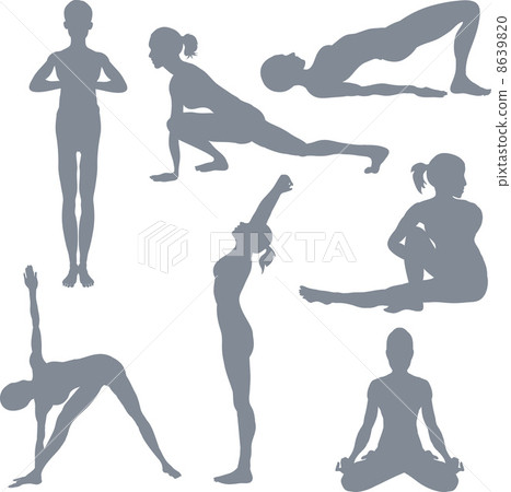 Yoga postures Yoga postures 8639820