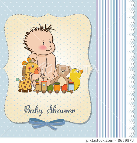 baby boy shower card 8639873