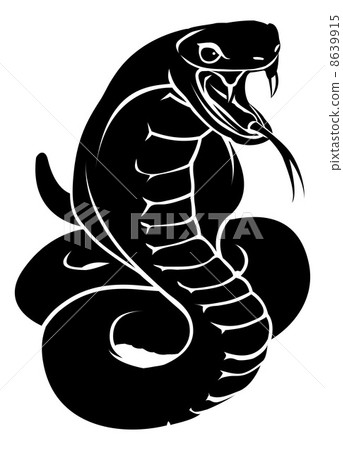 Stylised snake illustration 8639915