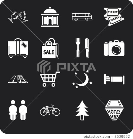 location tourism icons 8639932