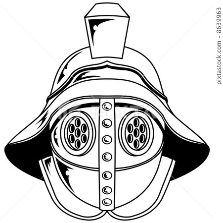 Gladiator helmet illustration Gladiator helmet illustration 8639963
