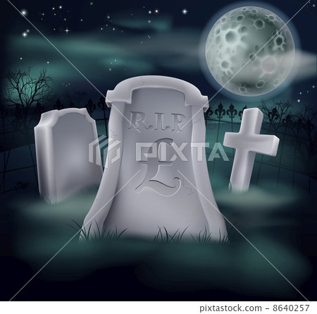 Pound Sterling grave concept 8640257