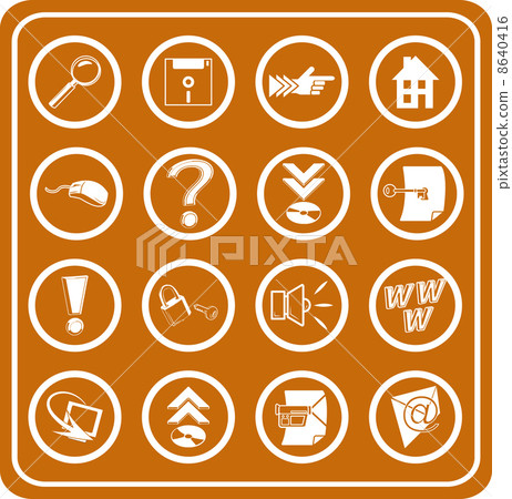 Web and Computing icons Web and Computing icons 8640416