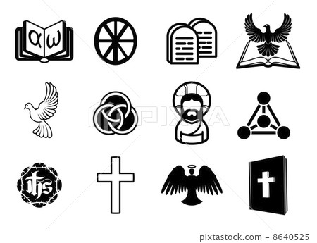 Christian icon set 8640525