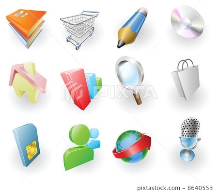 Dynamic Colour Web and Application Icon Set Dynamic Colour Web and Application Icon Set 8640553