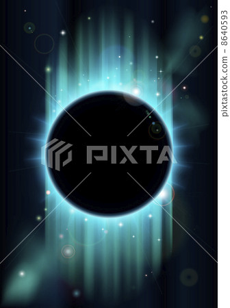 Abstract eclipse background - Stock Illustration [8640593] - PIXTA
