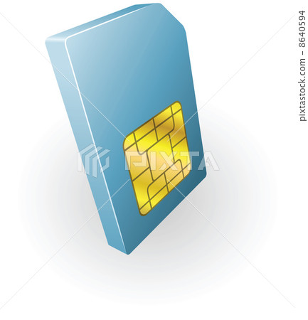 sim card illustration 8640594
