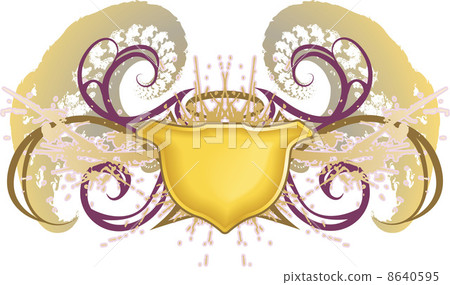 Grunge background shield element Grunge background shield element 8640595