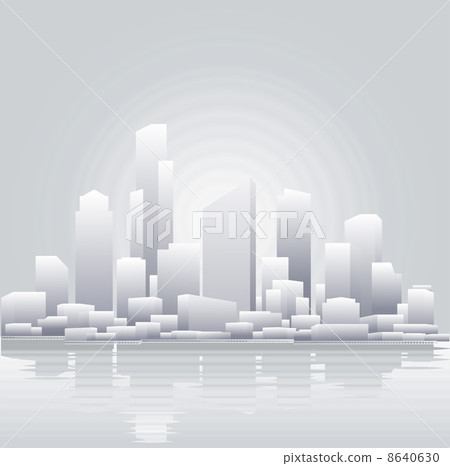 Abstract grey city background Abstract grey city background 8640630