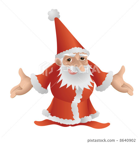 Cool Cute Father Christmas Character Cool Cute Father Christmas Character 8640902