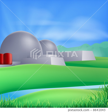 Nuclear power energy illustration Nuclear power energy illustration 8641043