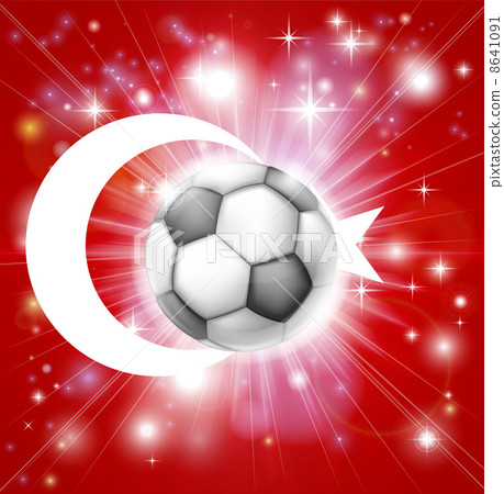 Turkey soccer flag 8641091