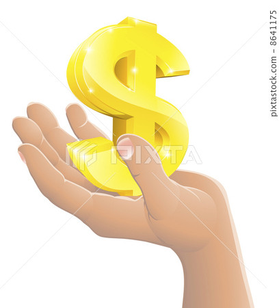Dollar in the hand concept Dollar in the hand concept 8641175