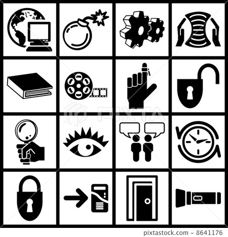 Internet web icon series set Internet web icon series set 8641176