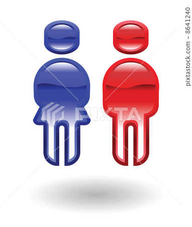 man and woman male and female illustration 8641240
