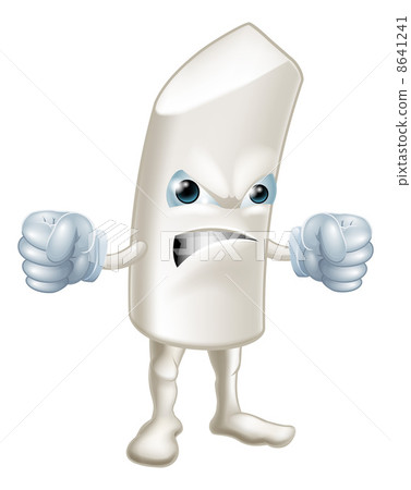 Angry chalk stick man 8641241